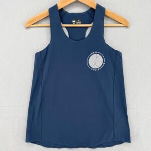 Janji Run All day AFO Singlet Womens XS Navy Blue Running Tank Top Fast Dry